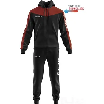 Souprava GIVOVA ROMA CAPPUCCIO, barva 1008 černá - vínová, velikost 3XL