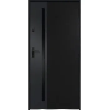 Vchodové dveře Kovové vchodové dveře S68 Arteo 80P tmavý antracit otevírání dovnitř