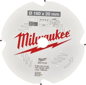 Pilový kotouč Milwaukee CSB P FC 4932471293 160 x 20 x 2,2 mm 4 zuby