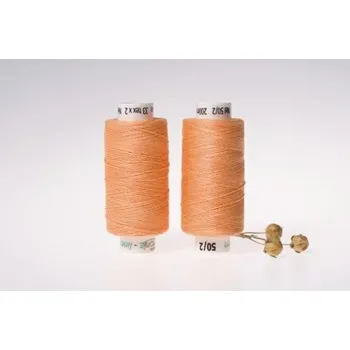 Nit Lněná nit střední, 33 x 2, 200m, světle oranžová, sartor.cz