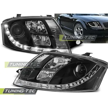 Osvětlení automobilu Tuning-Tec Přední čirá LED světla Audi TT (1998 - 2006) - černé