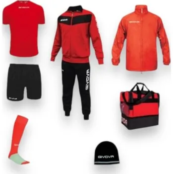 GIVOVA BOX BASICO, barva 1210 červená - černá, velikost S