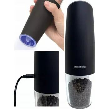Kuchyňský mlýnek Klausberg mlýnek na koření KLAUSBERG KB-7646 ELEKTROGRAVITNÍ AKUMULÁTOROVÝ MLÝN