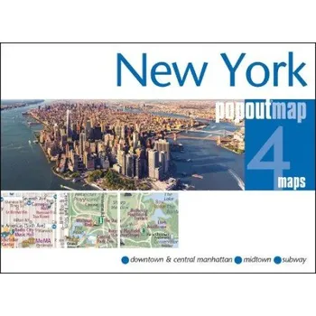 Cizojazyčná kniha New York PopOut Map - pocket size, pop up map of new york city