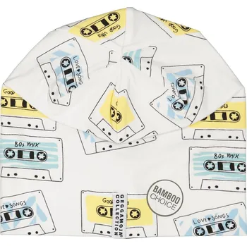 Kojenecká čepice Dětská tenká bambusová čepice Music tape Geggamoja Velikost: 36-38cm (0-2 měsíce) MINI