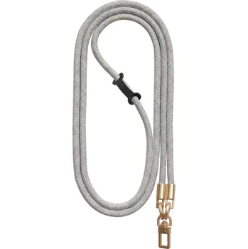 Luxusní šňůrka na mobil Royal Cord Gold bílo-fialová 8 mm