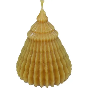 Svíčka Svíčka ze včelího vosku Stromek jehlan.