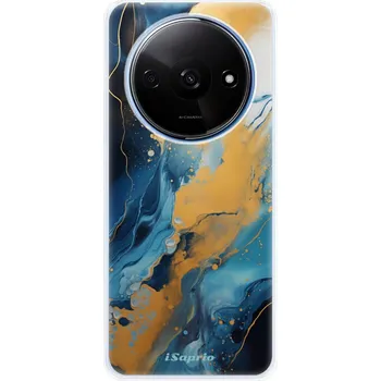 Pouzdro na mobilní telefon Odolné silikonové pouzdro iSaprio - Blue Gold Marble - Xiaomi Redmi A3