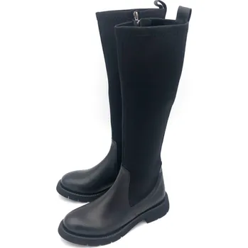 Dámské kozačky Dámské kožené kozačky 0681-1578 08 Iberius černá Barva: černá, Velikost: 37