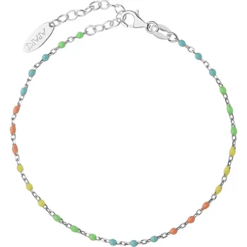 Náramek Stříbrný náramek se smaltem - AP537-0689