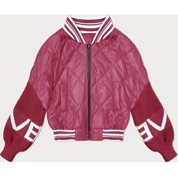 Dámská cargo bunda Růžový bomber pro ženy MADE IN ITALY, odstíny růžové S (36) i392_23512-46