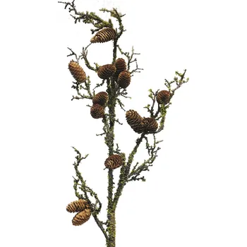 umělá květina Borovicový větev - (Natural pine cone branch) hnědá V126 cm (C7.cz prodává vysoce kvalitní dekorativní výrobky. Přijeďte se o kvalitě výrobků přesvědčit do našeho kamenného obchodu na vlastní oči.)