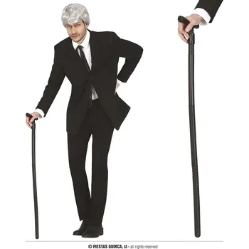 Karnevalový doplněk Guirca Stařecká hůl 90 cm skládací