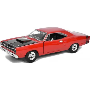 autíčko Dodge Coronet Super Bee 1969 1:24 - MOTORMAX Dodge Coronet super Bee - 1969 - kovový model auta