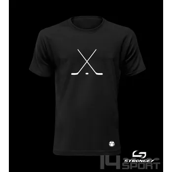 Chlapecké triko STRONGEY HOCKEY BLACK, velikost 9 let