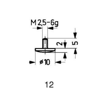 Úhloměr Měřicí snímač tk typ 12/10,0mm käfer 573/12h