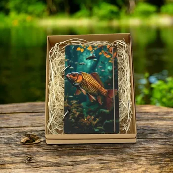 Zápisník art-wood.cz Dřevěný zápisník - kapr