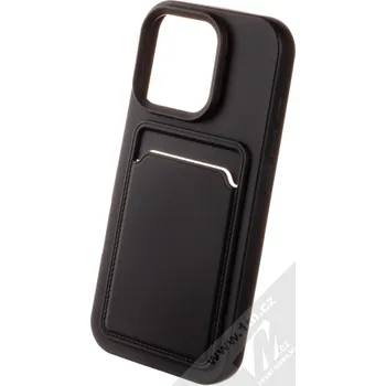 Pouzdro na mobilní telefon 1Mcz Card TPU pouzdro pro Apple iPhone 16 Pro, černé