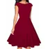Dámské šaty Best Fashion Áčkové šaty do tanečních bordó, M