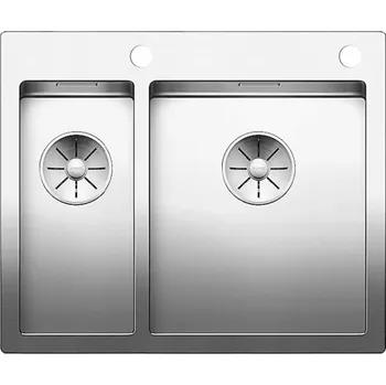 Nerezový dřez Dřez Blanco Claron 340/180-IF/A, leštěná ocel, s automatickou zástrčkou InFino, PushControl, pravá mísa (521647)