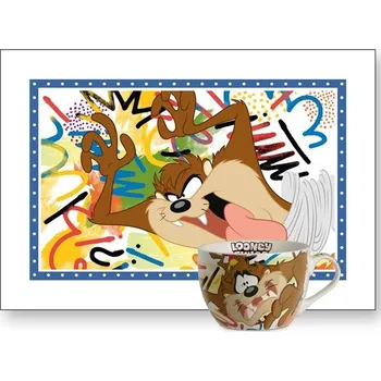 Talíř EGAN LOONEY TOONS Tazmánský čert Prostírka a hrnek