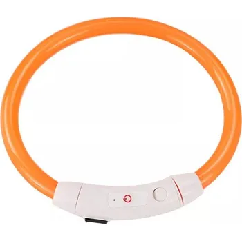 Obojek pro psa Surtep Animals LED světelný obojek USB Barva: Oranžová, Velikost: 20-45cm
