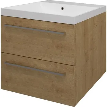 Koupelnový nábytek EBS Pure Skříňka s umyvadlem 61 cm, dub Arlington PURE61DA