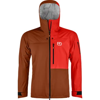 Pánská větrovka Pánská Bunda Ortovox 3L Ortler Jacket Men's Barva: Bristle Brown, Velikost: L