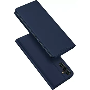Pouzdro na mobilní telefon Prémiové flip pouzdro DUX DUCIS SKIN na mobil Samsung Galaxy A15 / A15 5G modré (Flipové knížkové vyklápěcí pouzdro DUX DUCIS SKIN na mobilní telefon Samsung Galaxy A15 / A15 5G modré)