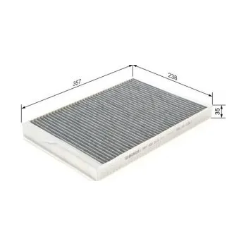 Kabinový filtr Kabinový filtr Mercedes SPRINTER 3,5-t valník/podvozek (B906) Bosch - 316, 316NGT, 316LG -