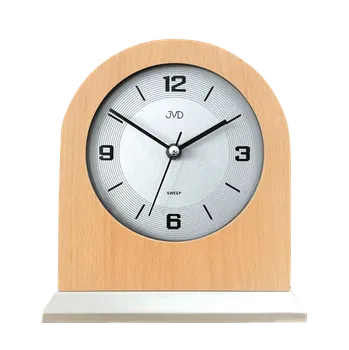 Hodiny JVD Dřevěné netikající tiché stolní retro hodiny JVD HS24012/68 ( )