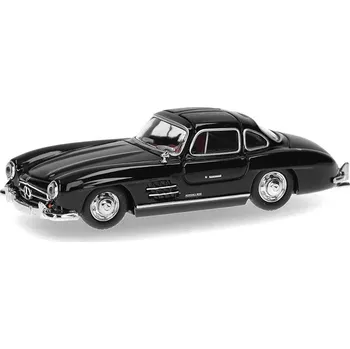 autíčko Mercedes-Benz 300 SL černá 1:87 - Herpa Mercedes Benz 300SL - sběratelský model 1/87