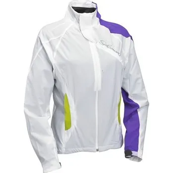 Pánská softshellová bunda bunda Salomon Nova Softshell W white/violet - Velikost: XS