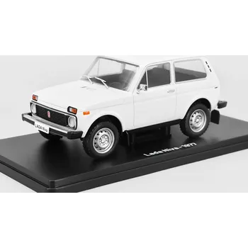 autíčko Hachette Lada Niva 1600 (VAZ 2121) 1977 1:24 - časopis Nezapomenutelné auta #74 s modelem Lada 1600 VAZ-2121 1977 - kovový model auta 1/24