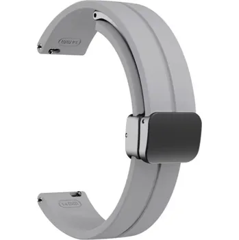 Ostatní příslušenství k chytrým hodinkám eses Silikonový řemínek s magnetickou přezkou pro Garmin Lily 2 a Garmin Lily 2 Active - Šedý, 14 mm