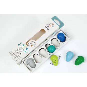 Kuželkové voskovky - studené barvy, 6 ks