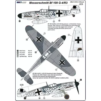 Plastikový model AML 1/32 Decals Messerschmitt Bf 109 G-4/R3 Aufklärer