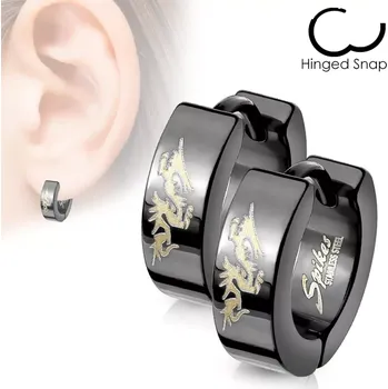 Náušnice Náušnice z chirurgické oceli Black