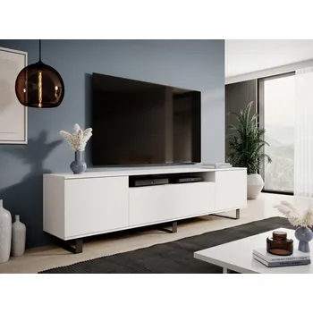 Televizní stolek TV stolek Logan 200 - Bílá - 14 cm nožky