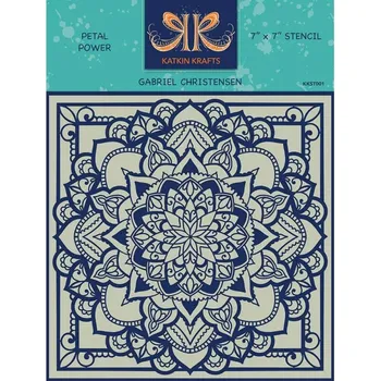 Creative Expressions Plastová šablona 18x18cm mandala č.1