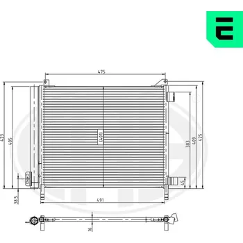 Klimatizace automobilu Kondenzátor, klimatizace ERA 667201