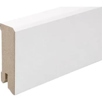 Podlahová lišta Soklová lišta Cubica, 2400 × 60 × 18 mm, MDF, bílá 5124900