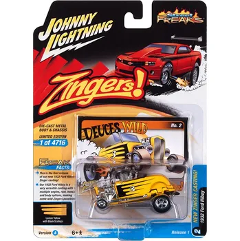 autíčko Ford Hiboy #3 1932 1:64 - Johnny Lightning Ford Hiboy No. 3 - sběratelský model autá 1/64