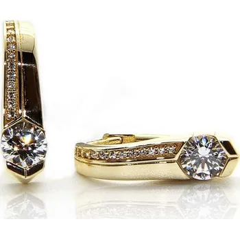 Náušnice Diante Zlaté náušnice s bílým kamenem 59626374