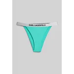 PLAVKY KARL LAGERFELD LOGO BIKINI BOTTOM W/ ELASTIC FLORIDA KEYS GREEN