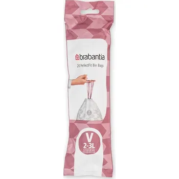 Pytle na odpadky Sáčky do odpadkového koše Brabantia PERFECTFIT "V" 3l 20ks/bal