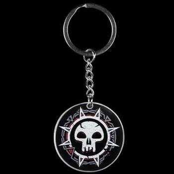 Herní ovladač Konix Magic: The Gathering "Black Mana" Metal Keychain