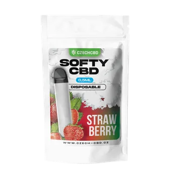 CBD Jednorazové Softy CBD Strawberry 0,5ml