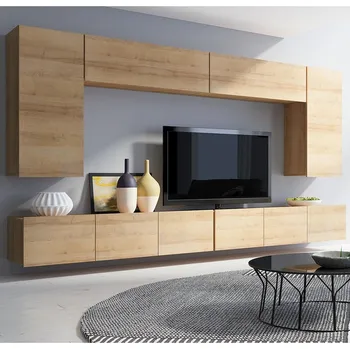 Obývací stěna Obývací stěna CALABRINI d | 300 cm | 6 dílů A | dub zlatý