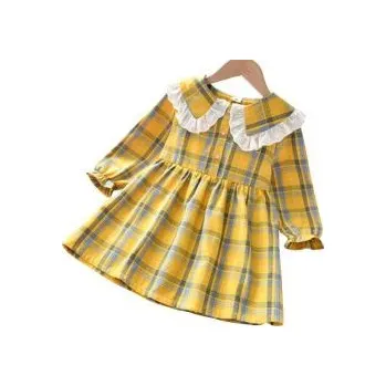 Dívčí šaty CALLA DREAM Dívčí žluté šaty léto-podzim - 8 let